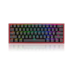 Teclado MECANICO REDRAGON FIZZ 60% INALAMBRICO GAMER COMPACTO | RGB