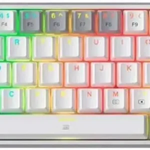Teclado MECANICO REDRAGON FIZZ 60% K616 WG BLANCO CON GRIS | RGB