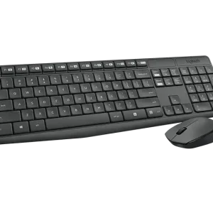 Kit teclado y mouse Teclado+mouse LOGITECH INALAMBRICO MK235 Negro