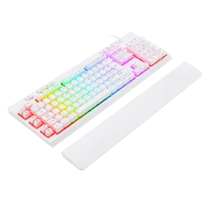 Teclado REDRAGON SHIVA APOYA MUÑECA MEMBRANA USB 100% (2 COLORES) | RGB