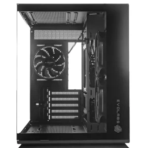 Gabinete EVOLABS LUMA 3 FAN CONTROLADORA DOBLE CAMARA EVO-310MB | ARGB