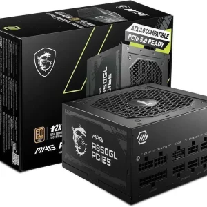 Fuente MSI 80 PLUS GOLD CERTIFICADA A850GL | PCIE5 | 850W