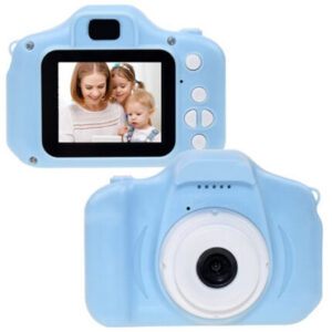 CAMARA COMPACTA PARA NIÑOS X2 CELESTE