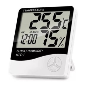 RELOJ MEDIDOR TEMPERATURA Y HUMEDAD HTC-2