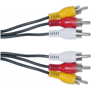 CABLE 3 RCA – 3 RCA 1,5 MTS