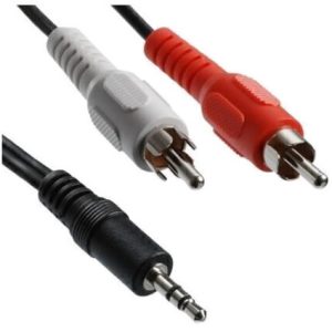 CABLE NOGANET MINI PLUG – 2 RCA 5 MTS