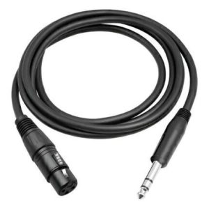 CABLE PLUG 6.3MM MACHO – XLR HEMBRA 1,5 MTS