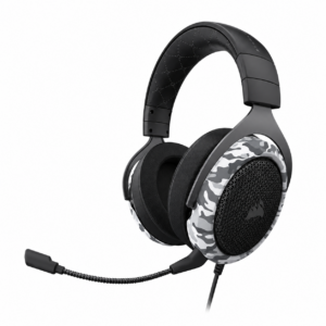 Auricular gamer Corsair HS60 HAPTIC USB negro y gris