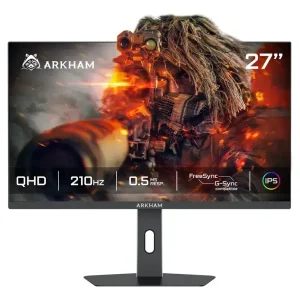 Monitor 27" ARKHAM GAMER IPS 2K QHD 0.5MS FREESYNC | 210HZ