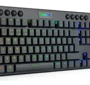 Teclado MECANICO REDRAGON HORUS WIRELESS NEGRO ALUMINIO ULTRADELGADO K618W | RGB