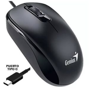 MOUSE GENIUS DX-110 USB TIPO C NEGRO
