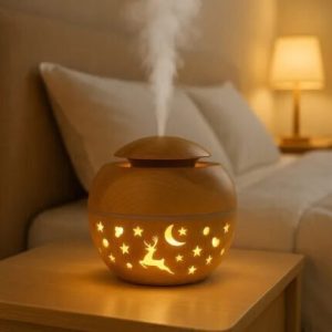 HUMIDIFICADOR REDONDO HMF-91082 CON LUZ