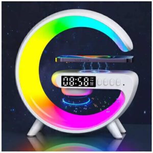 LAMPARA LED RGB CON PARLANTE Y RELOJ MOD G85