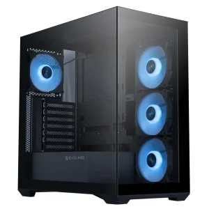 Gabinete EVOLABS PROGRESSION EVO 305 4 FAN ATX FULL GLASS PREMIUM | RGB