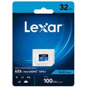 MEMORIA MICRO SD LEXAR 32 GB A1 U1 100 MBPS SIN ADAPTADOR