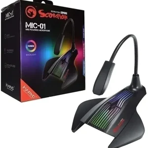 Micrófono MARVO MIC-01 OMNIDIRECCIONAL | RGB