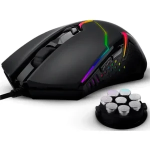 Mouse REDRAGON CENTROPHORUS2 DPI 7200 USB 6 BOTONES NEGRO M601 | RGB