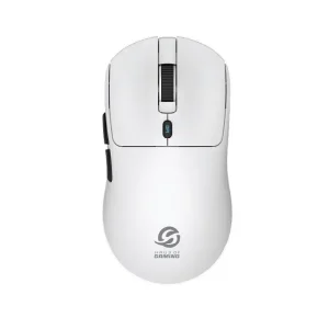 Mouse GAMER SOLARMAX BLANCO INALAMBRICO BATERIA USB C GMW07B | 2.4GHZ