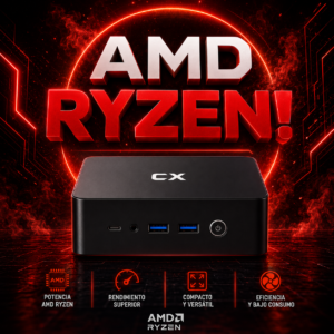 Mini PC CX AMD Ryzen 7 6800H | 16GB RAM | SSD 512GB | WiFi + BT