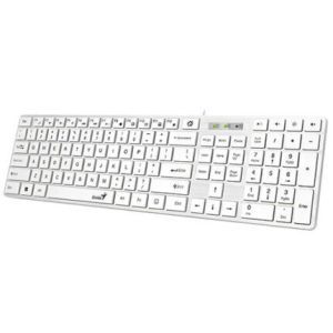 TECLADO GENIUS SLIMSTAR 126 USB BLANCO