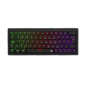 Teclado SOLARMAX NEGRO MECANICO 60% INALAMBRICO PS4 PS5 PC SWITCH GMKB64RB | RGB