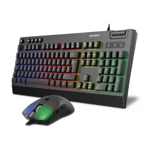Kit teclado y mouse COMBO GAMER SOLARMAX 2 en 1 TECLADO Y MOUSE USB GC2P8200 | RGB