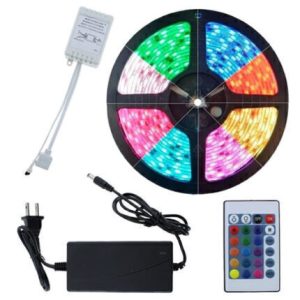 TIRA LED RGB 5050 5 MTS + CONTROL REMOTO