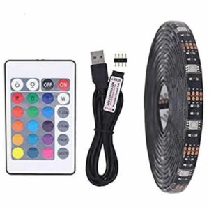 TIRA LED RGB 5050 3 MTS USB + CONTROL REMOTO