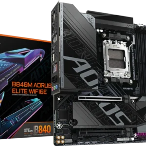 MOTHER GIGABYTE B840M AORUS ELITE WIFI6E AM5 DDR5 M-ATX