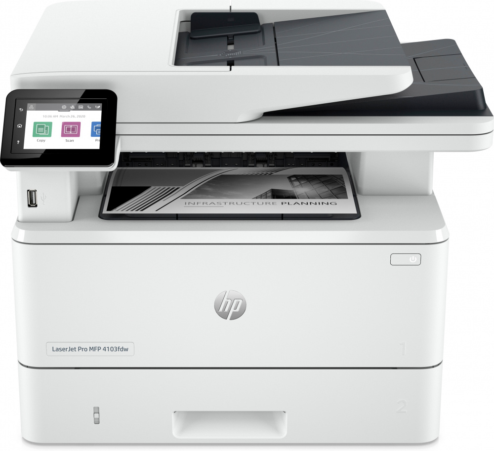 IMPRESORA MULTIFUNCIÓN HP M4103FDW LJ 40PPM WIFI EPRINT 2Z629A