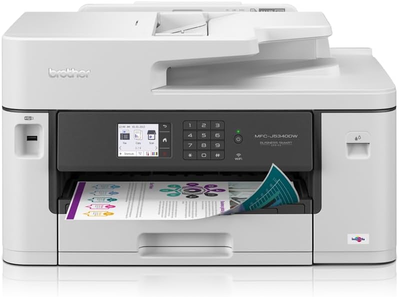 IMPRESORA MF BROTHER MFC-J5340DW 28PPM WIFI FAX RED A3