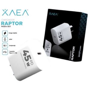 Cargador rapido 220V XAEA Raptor USB-C 45W