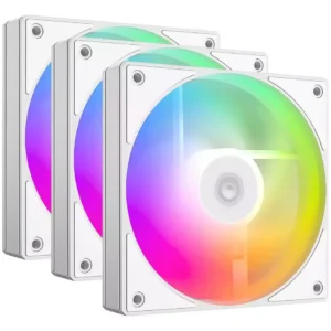 Kit 3 Fans ID-COOLING AS-120 ARGB PWM 120mm White