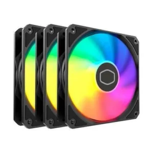 Kit 3 Fans Cooler Master MasterFan MF120 Lite ARGB PWM 120mm Black