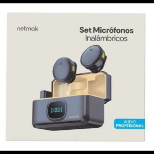 MICROFONO CORBATERO NETMAK NM-C15 SET X2 CON ESTUCHE