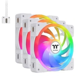Kit 3 Fans Thermaltake SWAFAN EX12 RGB 120mm White TT Premium Edition
