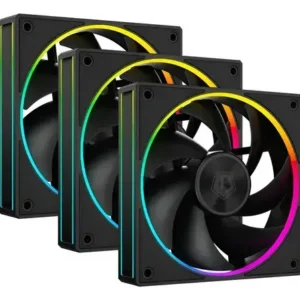 Kit 3 Fans ID-COOLING AF-127 ARGB PWM 120mm Black