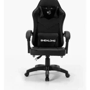 SILLA GAMER SHENLONG SH-GC135 NEGRA HASTA 130KG PREMIUM ALMOHADILLAS
