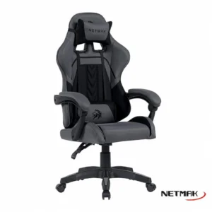 SILLA GAMER NETMAK TELA SG902 RECLINABLE ALTA DENSIDAD PREMIUM