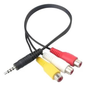 Cable Mini plug - 3 RCA Hembra
