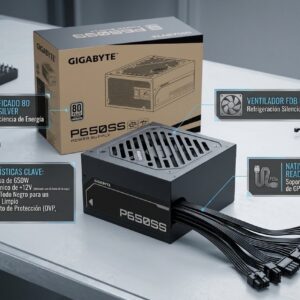 FUENTE ATX GIGABYTE GP-P650SS 650W 80 PLUS SILVER