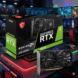 PLACA DE VIDEO MSI GEOFORCE RTX 3050 VENTUS 2X 6GB DDR6 OC