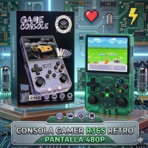 CONSOLA GAMER R36S RETRO PANTALLA 480P
