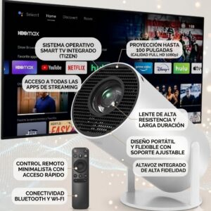 PROYECTOR NETMAK NM-PR300 SMART ANDROID 14