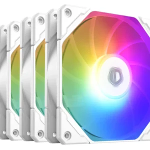 Kit 3 Fans ID Cooling TF-12025-PRO ARGB Trio White 120mm | 82.5 CFM